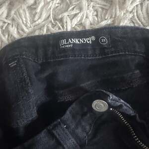 Blank NYC Black Distressed Cut-Off Button Fly Denim Shorts